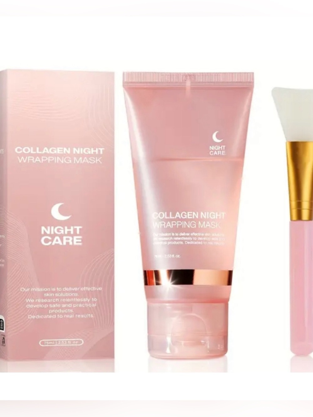 New Collagen Night Wrapping Mask - Pink